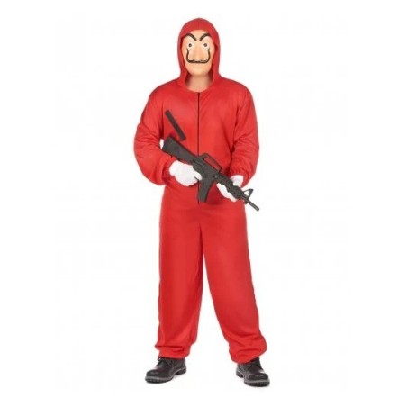 DEGUISEMENT BRAQUEUR OU VOLEUR COMBINAISON ROUGE TAILLE XXXL