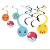 6 DECORATIONS A SPIRALES POKEMON PIKACHU