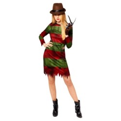 DEGUISEMENT HALLOWEEN  FREDDY KRUEGER FEMME TAILLE 36-38
