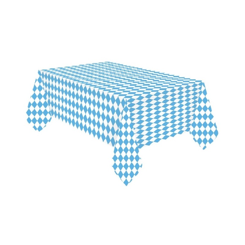 NAPPE EN PAPIER OKTOBERFEST BLEU ET BLANC QUADRILLE 115 X 175 CM NAPPE EN PAPIER OKTOBERFEST BLEU ET BLANC QUADRILLE 115 X 175 CM