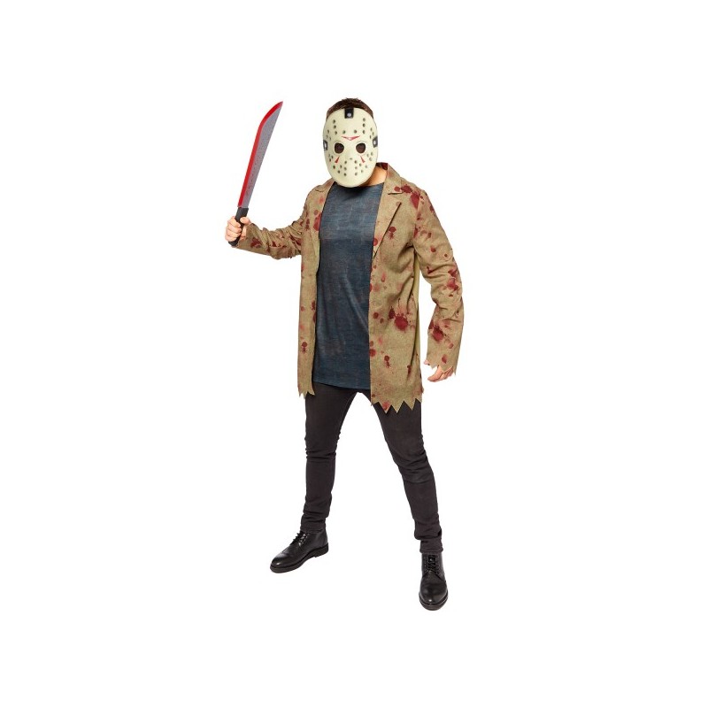 DEGUISEMENT HALLOWEEN  JASON MENS HOMME FRIDAY THE 13 TH TAILLE 40-42 DEGUISEMENT HALLOWEEN  JASON MENS HOMME FRIDAY THE 13 TH TAILLE 40-42