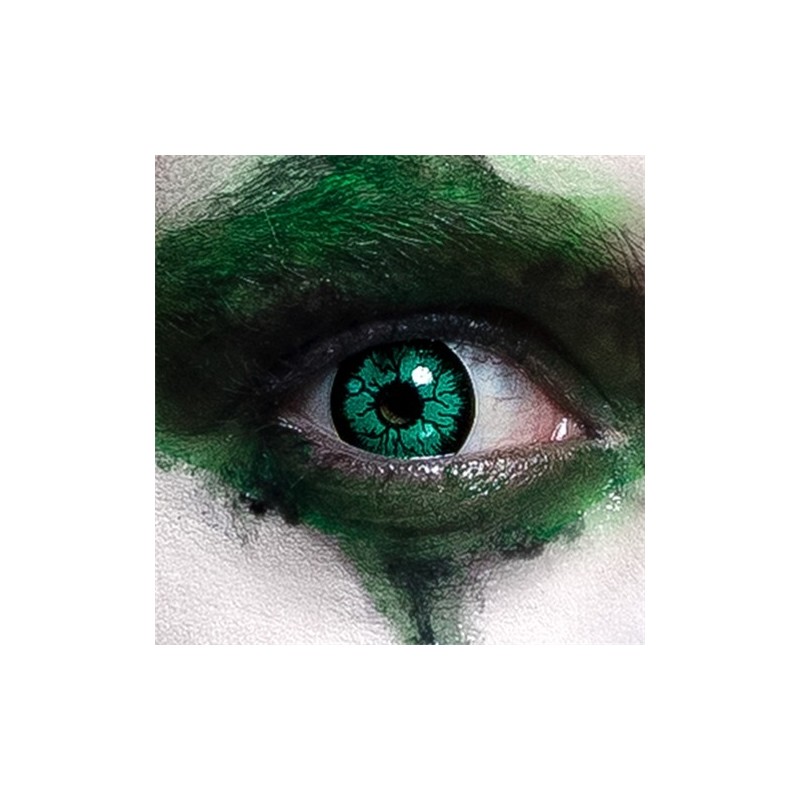 LENTILLES SEMAINE CLOWN   (VERT ET NOIR ) LENTILLES SEMAINE CLOWN   (VERT ET NOIR )