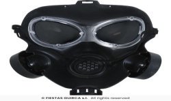 MASQUE A GAZ NOIR EN PLASTIQUE