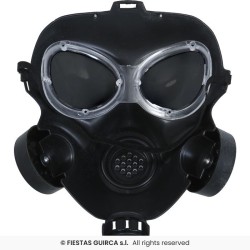 MASQUE A GAZ NOIR EN PLASTIQUE