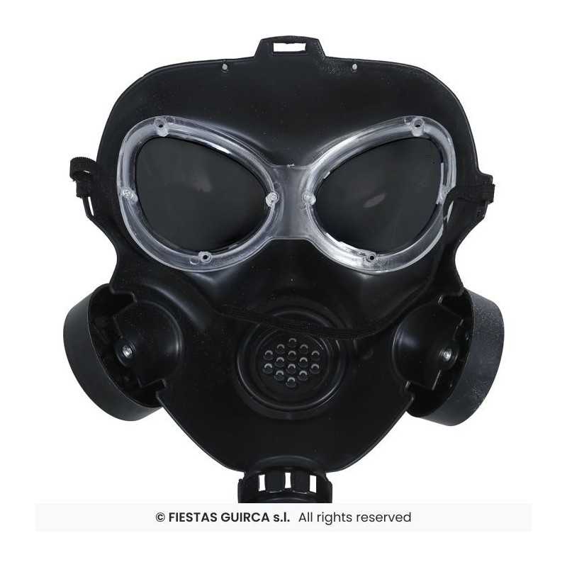MASQUE A GAZ NOIR EN PLASTIQUE