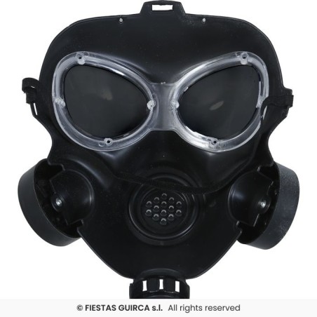 MASQUE A GAZ NOIR EN PLASTIQUE