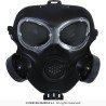 MASQUE A GAZ NOIR EN PLASTIQUE