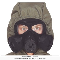 MASQUE A GAZ NOIR EN PLASTIQUE