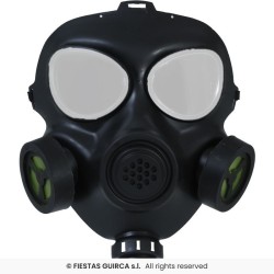MASQUE A GAZ NOIR EN PLASTIQUE