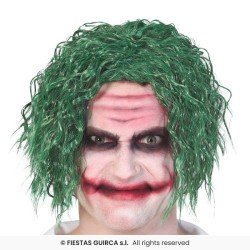 PERRUQUE CLOWN TUEUR JOKER  VERTE