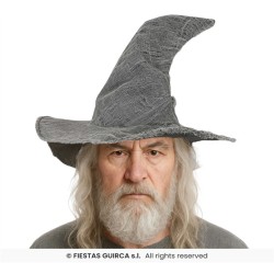 CHAPEAU DE MAGICIEN OU SORCIERE GRIS OU GANDALF