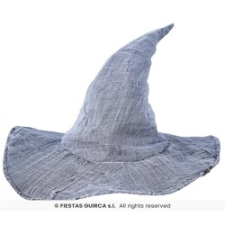 CHAPEAU DE MAGICIEN OU SORCIERE GRIS OU GANDALF