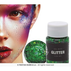 MAQUILLAGE GEL GLITTER PAILLETTE 20G VERT FONCE