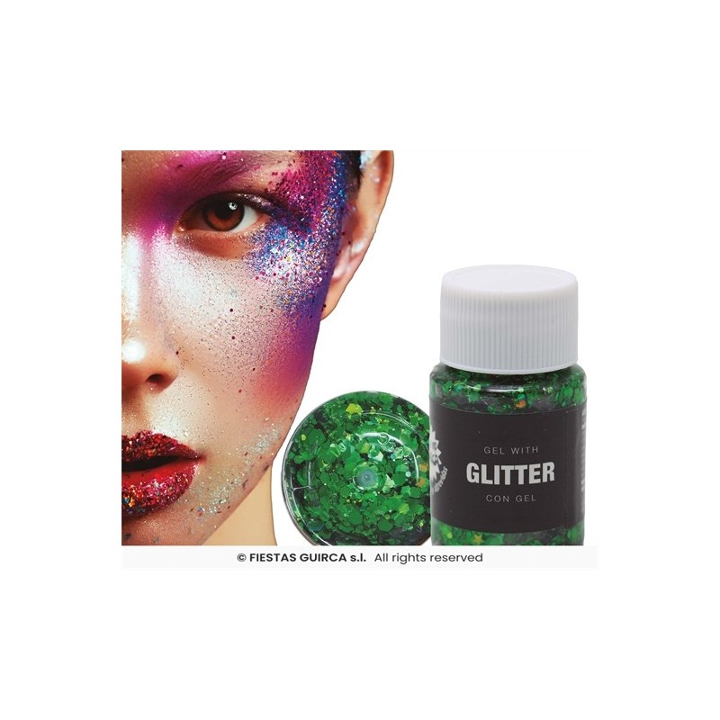 MAQUILLAGE GEL GLITTER PAILLETTE 20G VERT FONCE