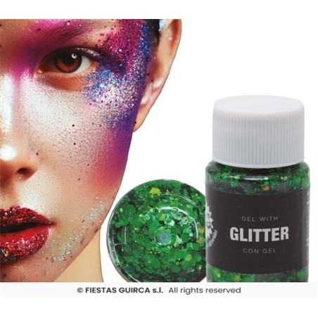 MAQUILLAGE GEL GLITTER PAILLETTE 20G VERT FONCE