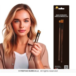 2 PINCEAUX PLATS A MAQUILLAGE
