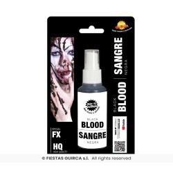 SPRAY FAUX SANG COAGULE NOIR MAQUILLAGE BLESSURE HALLOWEEN