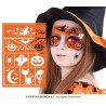 POCHOIR POUR MAQUILLAGE SORCIERE HALLOWEEN 14 X 20 CM  POCHOIR POUR MAQUILLAGE SORCIERE HALLOWEEN 14 X 20 CM