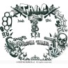 TATOUAGES EPHEMERES DE VISAGE THUG LIFE 30 X 13 CM