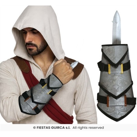 MANCHE BRACELET AVEC DAGUE ESCAMOTABLE ASSASSIN