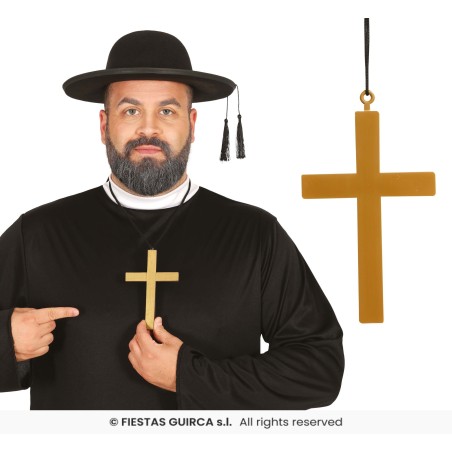 CROIX DE MOINE OU CURE COULEUR OR