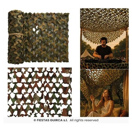 TISSU OU FILET DE CAMOUFLAGE MILITAIRE 180 X 70 CM