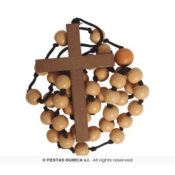 CHAPELET EN BOIS 90 CM POUR MOINE OU CURE