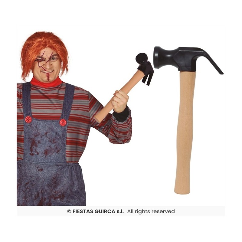 MARTEAU HALLOWEEN OU DE CONSTRUCTION 40 CM MARTEAU HALLOWEEN OU DE CONSTRUCTION 40 CM