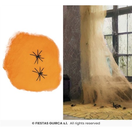 TOILE D'ARAIGNEE ORANGE 100 GR