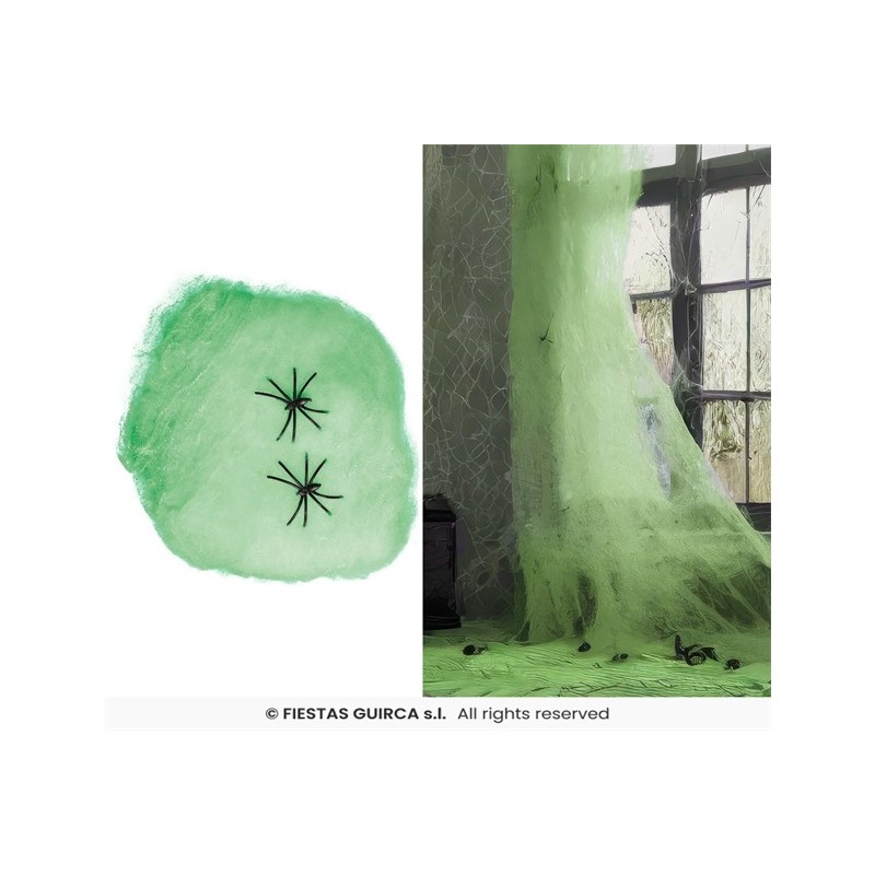 TOILE D'ARAIGNEE VERTE 100 GR TOILE D'ARAIGNEE VERTE 100 GR