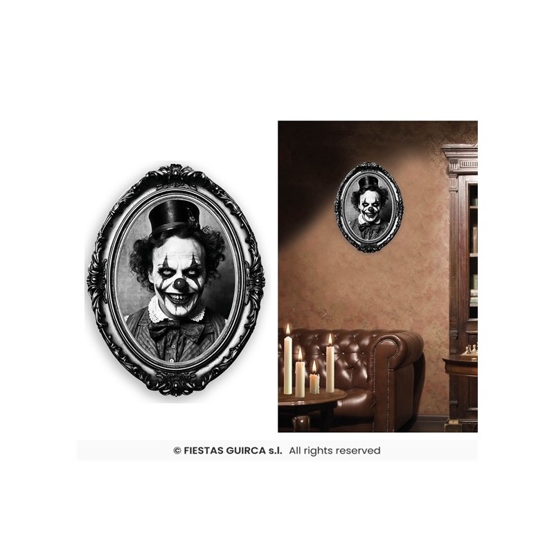 AUTOCOLLANT CADRE EPOQUE CLOWN 30 X 23 CM AUTOCOLLANT CADRE EPOQUE CLOWN 30 X 23 CM