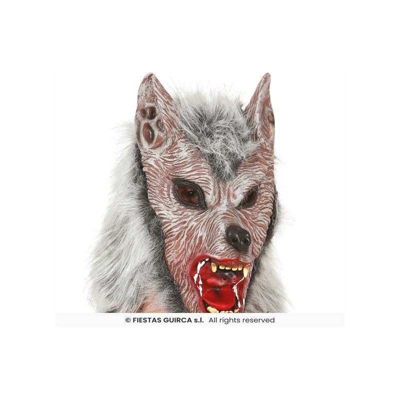 MASQUE DE LOUP EN LATEX AVEC FOURRURE MASQUE DE LOUP EN LATEX AVEC FOURRURE