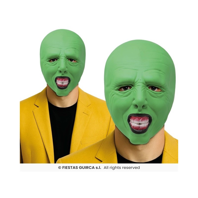 MASQUE DE MECHANT VERT EN LATEX MASQUE DE MECHANT VERT EN LATEX