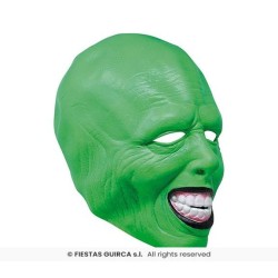 MASQUE DE MECHANT VERT EN LATEX