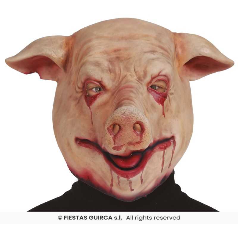 MASQUE DE COCHON EN SANG SAW EN LATEX