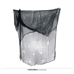 RIDEAU DECHIRE OU TISSU NOIR 200 X 500 CM