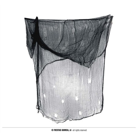 RIDEAU DECHIRE OU TISSU NOIR 200 X 500 CM 