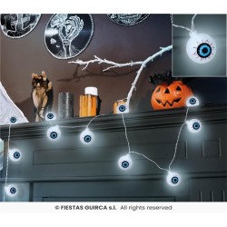 GUIRLANDE YEUX 3D LUMINEUSE 10 LEDS