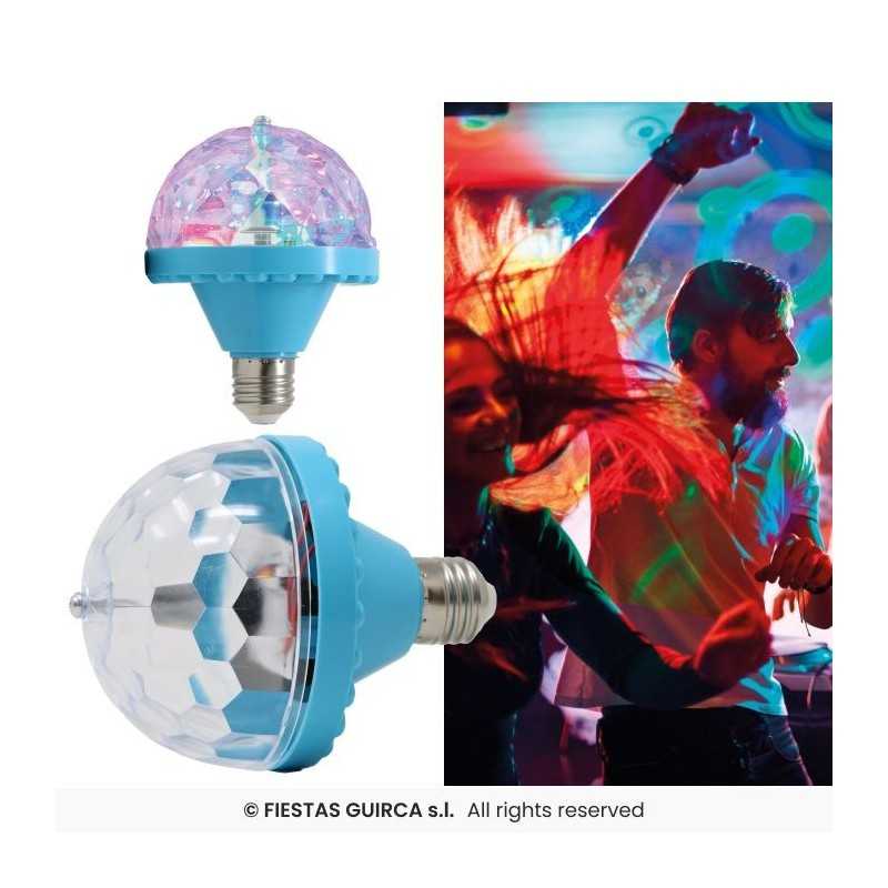 AMPOULE DISCO LED RGB A ROTATION AUTOMATIQUE