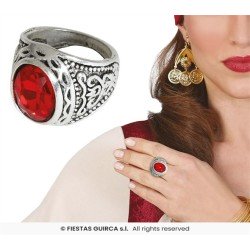 BAGUE RUBIS ROUGE
