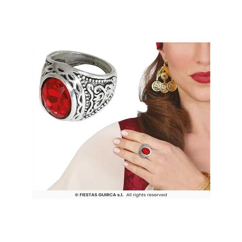 BAGUE RUBIS ROUGE