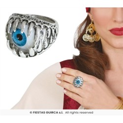 BAGUE OEIL METAL ARGENT