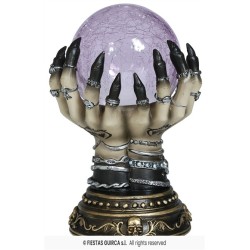 BOULE DE CRISTAL LUMINEUSE POUR VOYANTE EN CERAMIQUE 23 CM