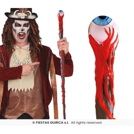 BATON OU CANNE EMBOUT MAIN TENANT UN OEIL DETACHABLE 90 CM