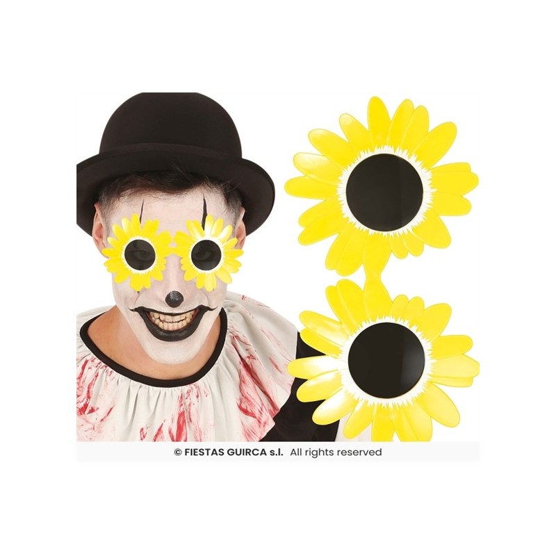 LUNETTES MARGUERITES JAUNE ET BLANCHE LUNETTES MARGUERITES JAUNE ET BLANCHE