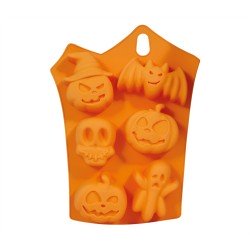 MOULE A GATEAU EN SILICONNE CITROUILLE HALLOWEEN  23 X 15 CM