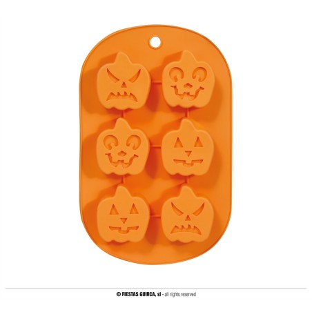 MOULE A GATEAU EN SILICONNE CITROUILLE HALLOWEEN  27 X 17 CM