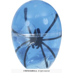 POT DE SLIME EN FORME D'OEUF AVEC ARAIGNEE 6 CM