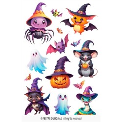 DECORATION HALLOWEEN PLANCHE AUTOCOLLANTS 