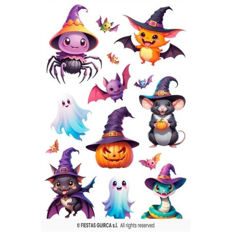 DECORATION HALLOWEEN PLANCHE AUTOCOLLANTS 